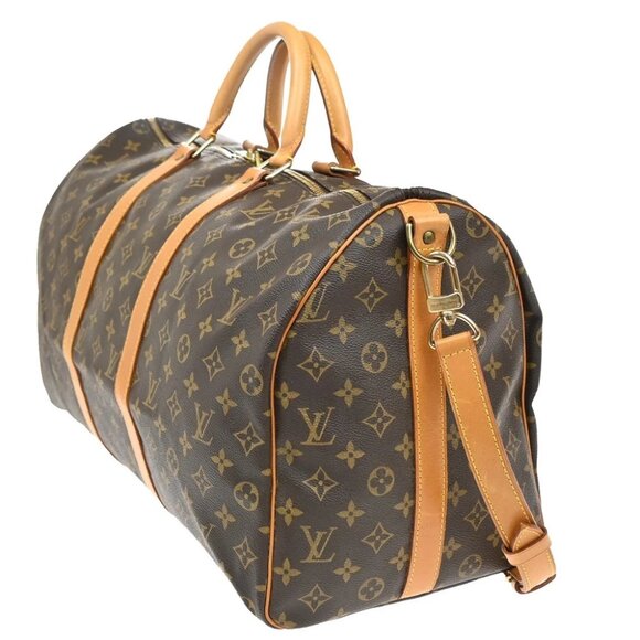 LOUIS VUITTON Keepall Bandouliere 50 Travel Hand Bag Monogram BN - Picture 2 of 15